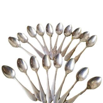 Set 18 Cucharas Postre Alpaca Plata Alemana