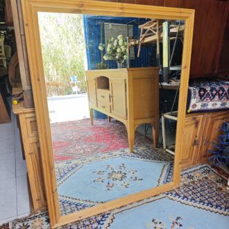 Espejo Mural en Madera Natural de Pino: Amplitud y Calidez Orgánica 5 1000520837