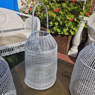 Farolillos de Ratán Trenzado Blanco – Estilo Boho Chic Mediterráneo 11 1000521303 1