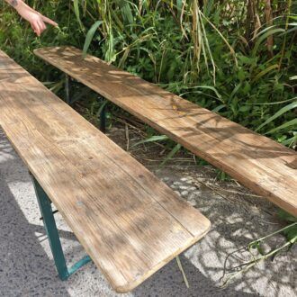 Bancos de Cerveza plegables Alemanes Vintage: Autenticidad Industrial y Encanto rústico 15 1000521335