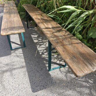 Bancos de Cerveza plegables Alemanes Vintage: Autenticidad Industrial y Encanto rústico 13 1000521336