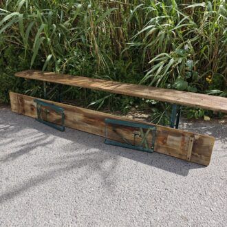 Bancos de Cerveza plegables Alemanes Vintage: Autenticidad Industrial y Encanto rústico 14 1000521339