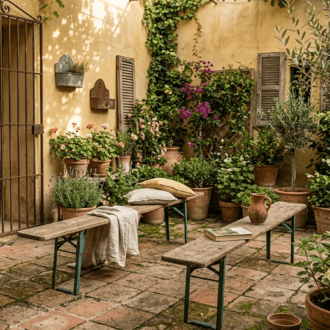 Bancos de Cerveza plegables Alemanes Vintage: Autenticidad Industrial y Encanto rústico 11 1000521361