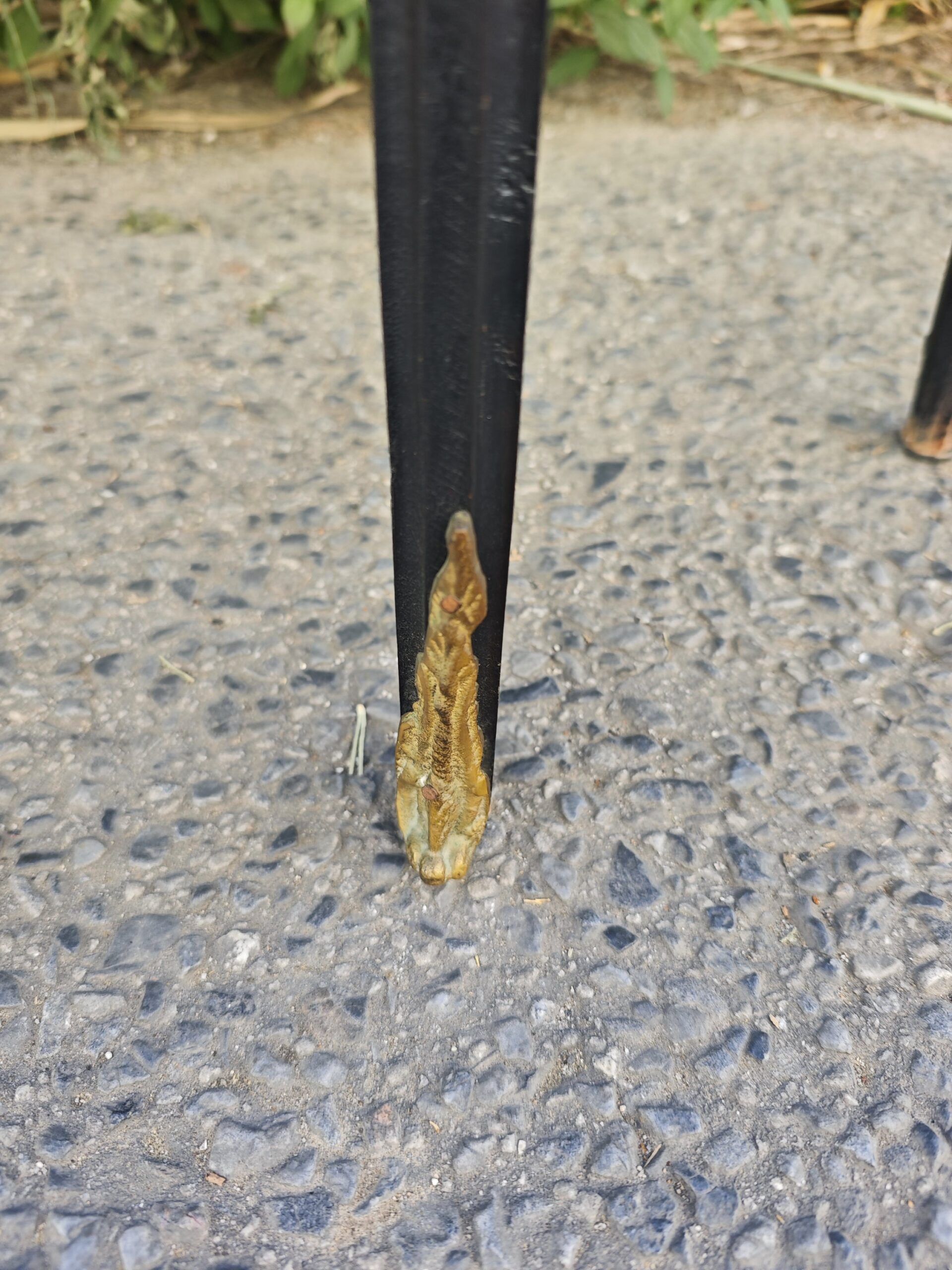 Mesita Auxiliar de Marquetería Francesa demi-lune 6 Mesita Auxiliar de Marquetería Francesa demi-lune - Imagen 6