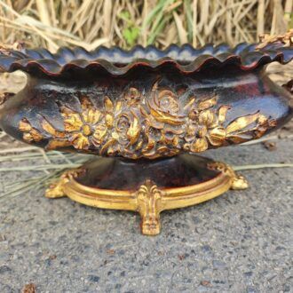 Pareja de Grandes Centros de Mesa Estilo Imperio de Manises y Pan de Oro 13 1000523263