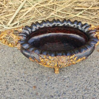 Pareja de Grandes Centros de Mesa Estilo Imperio de Manises y Pan de Oro 12 1000523264