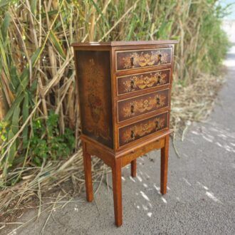 Mueble Joyero Estilo Luis XV con Marquetería Floral 10 1000523293