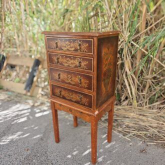 Mueble Joyero Estilo Luis XV con Marquetería Floral 12 1000523294