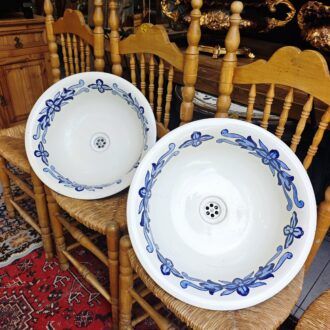 Lavabo vintage de Cerámica Artesanal Pintado a Mano 9 1000523525