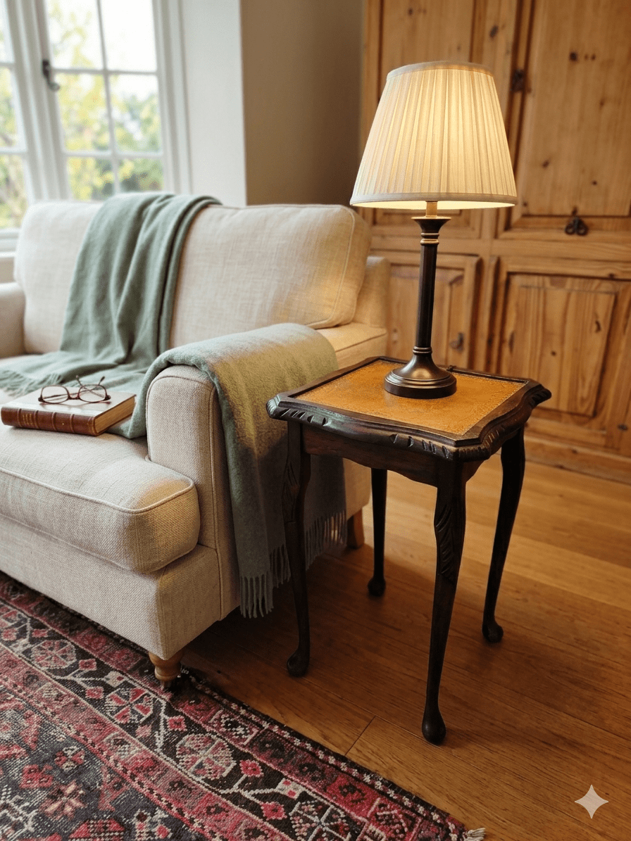 MQueen Anne Style Side Table(QQueen Anne style 3Image Mesa auxiliar de estilo Reina Ana (Queen Anne style) - Image 3