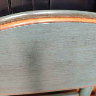 Pareja de Cabeceros Vintage en Verde Agua y Madera Natural 8 1000524320