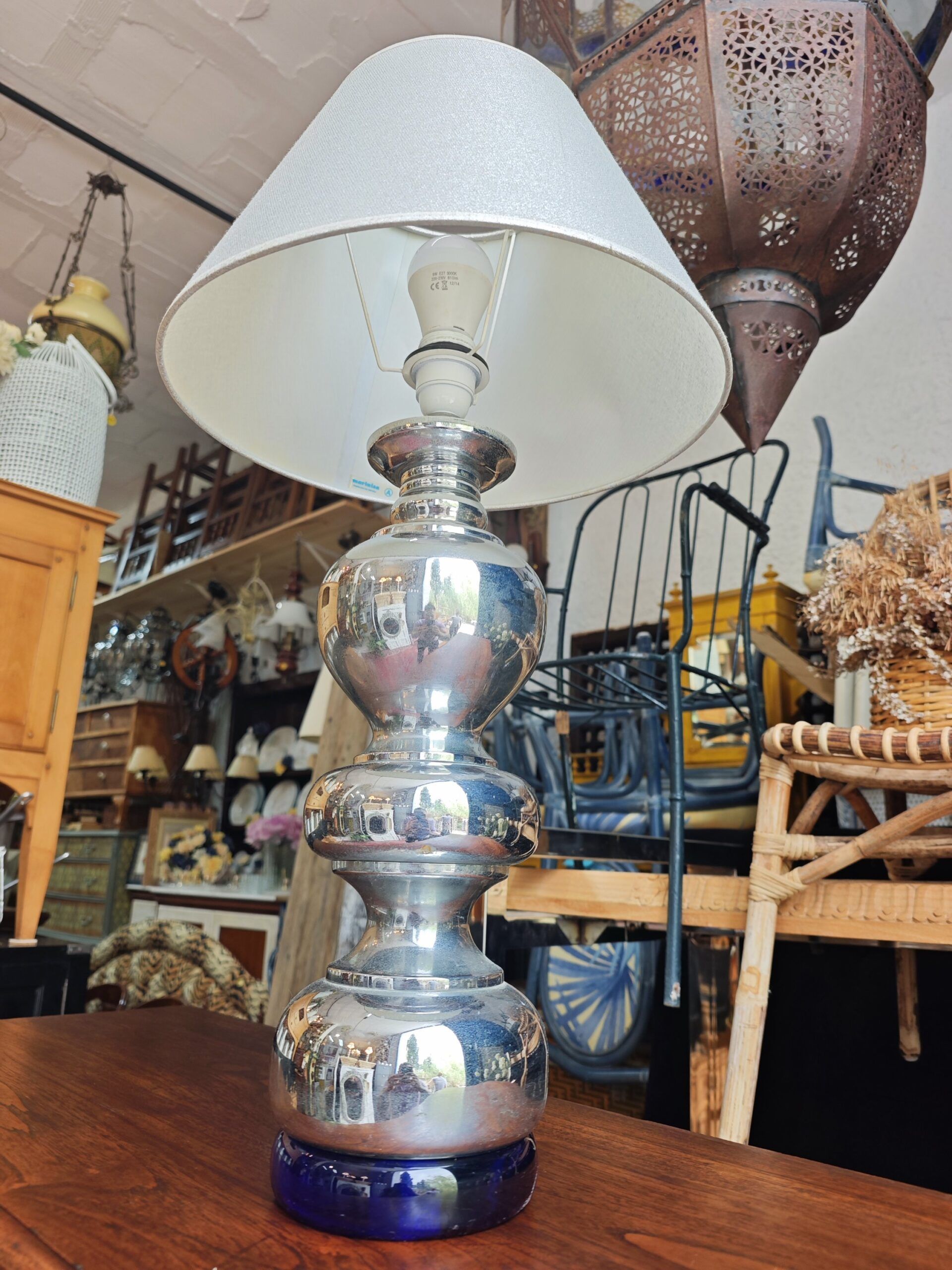 Lámpara de Mesa Vintage Chrome 5 Lámpara de Mesa Vintage Chrome - Imagen 5