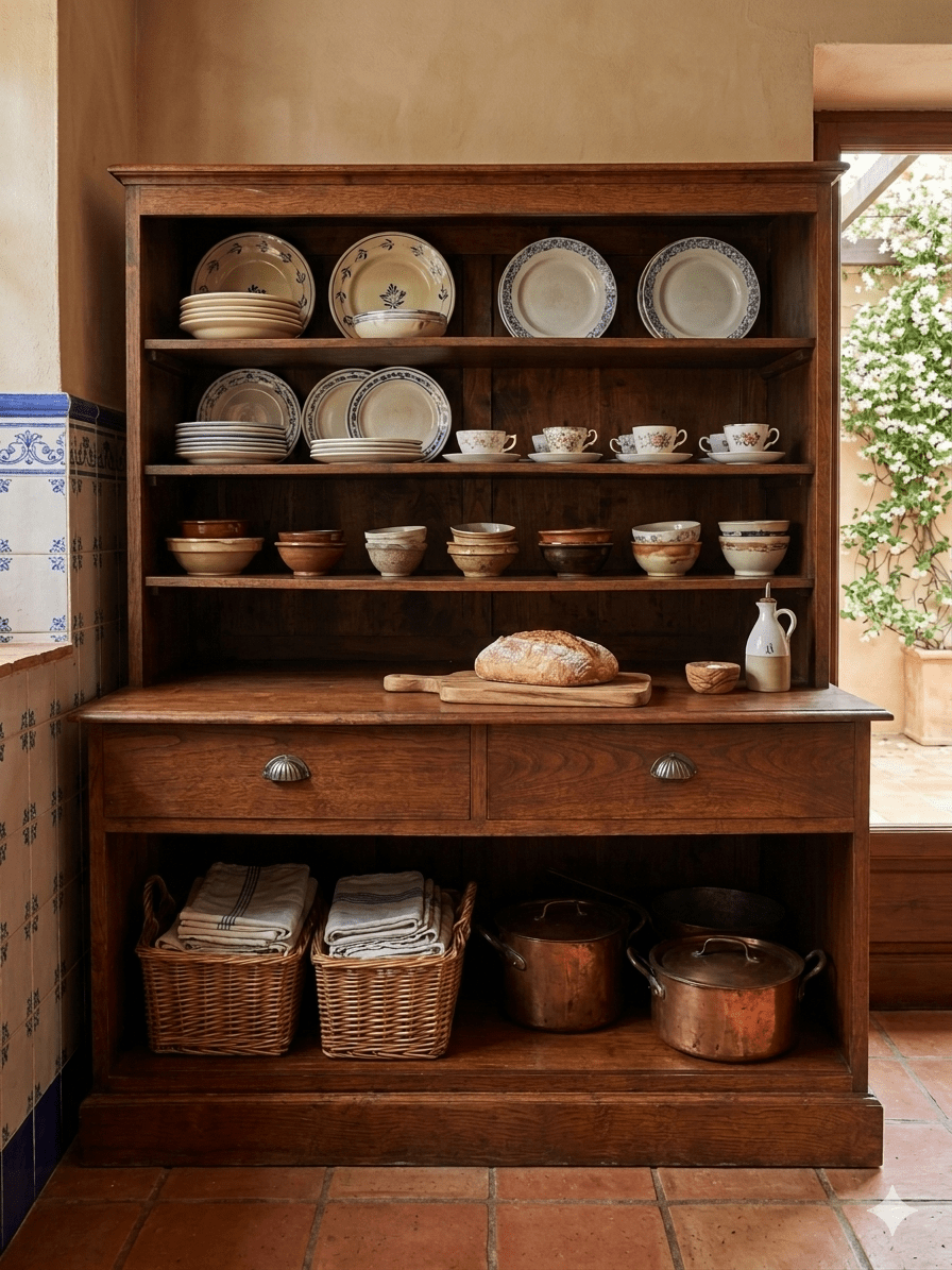 ARustic Solid Wood Apothecary Sideboard3Image Aparador rustico Tipo Boticario de Madera Maciza - Image 3