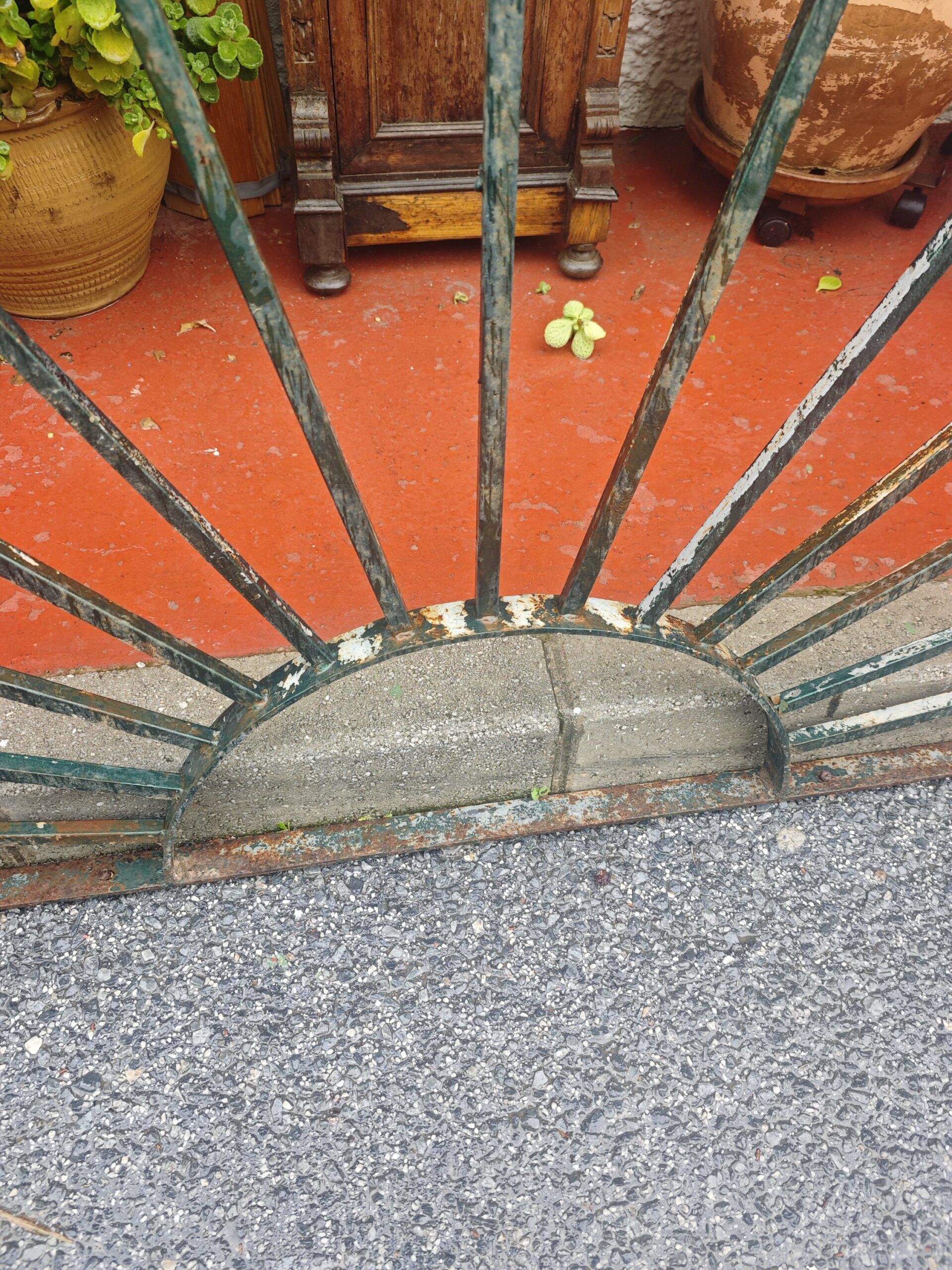 RWrought Iron Grille- DFan Design6Image Reja de Hierro Forjado - Diseño Abanico - Image 6