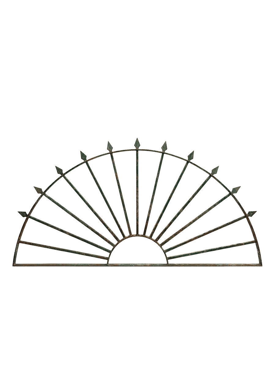 Wrought Iron Grille - Fan Design 1 Reja de Hierro Forjado - Diseño Abanico