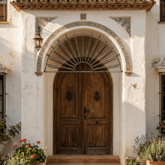 Wrought Iron Grille - Fan Design 8 1000525145