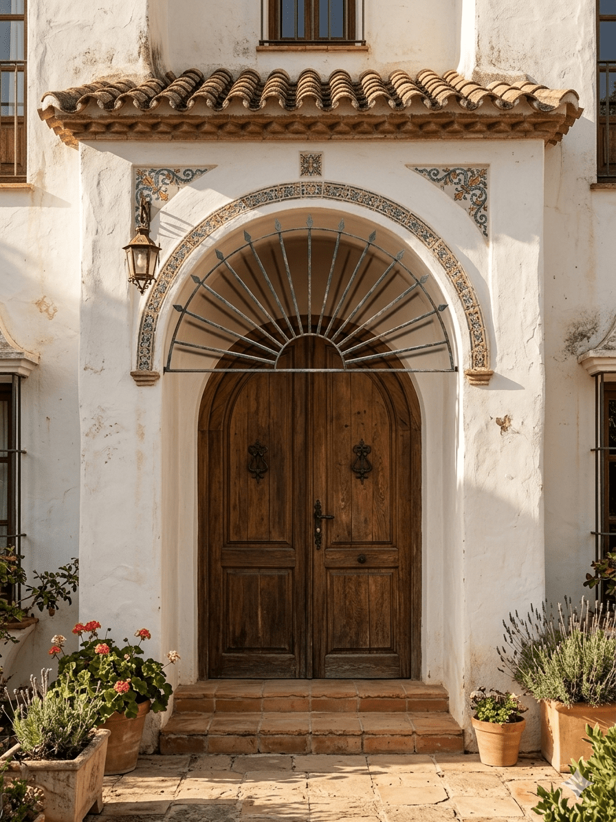 RWrought Iron Grille- DFan Design3Image Reja de Hierro Forjado - Diseño Abanico - Image 3