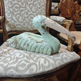 Pelícano De Madera Tallada A Mano Vintage Decapado 8 1000526090 1