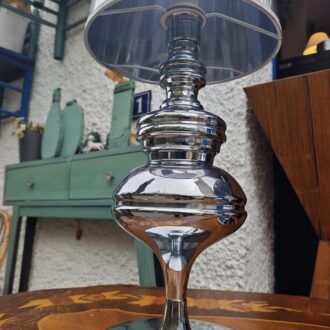 Pareja de Lámparas de Sobremesa en Cromo Pulido Dupen 8 1000526785