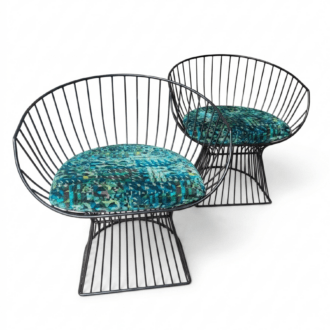 Platner Style Sculptural Armchairs