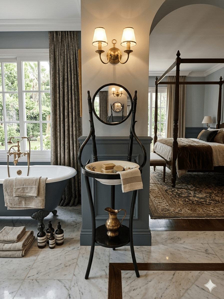 Mueble palanganero estilo Thonet 3 Mueble palanganero estilo Thonet – foto 3