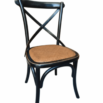 Silla Crossback Vintage Negra