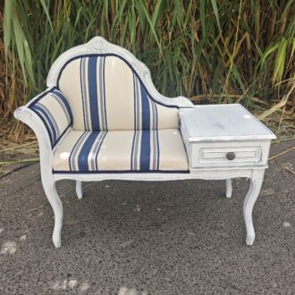 Mesa de Teléfono Vintage Años 70 Gossip Bench con Asiento 6 1000601813
