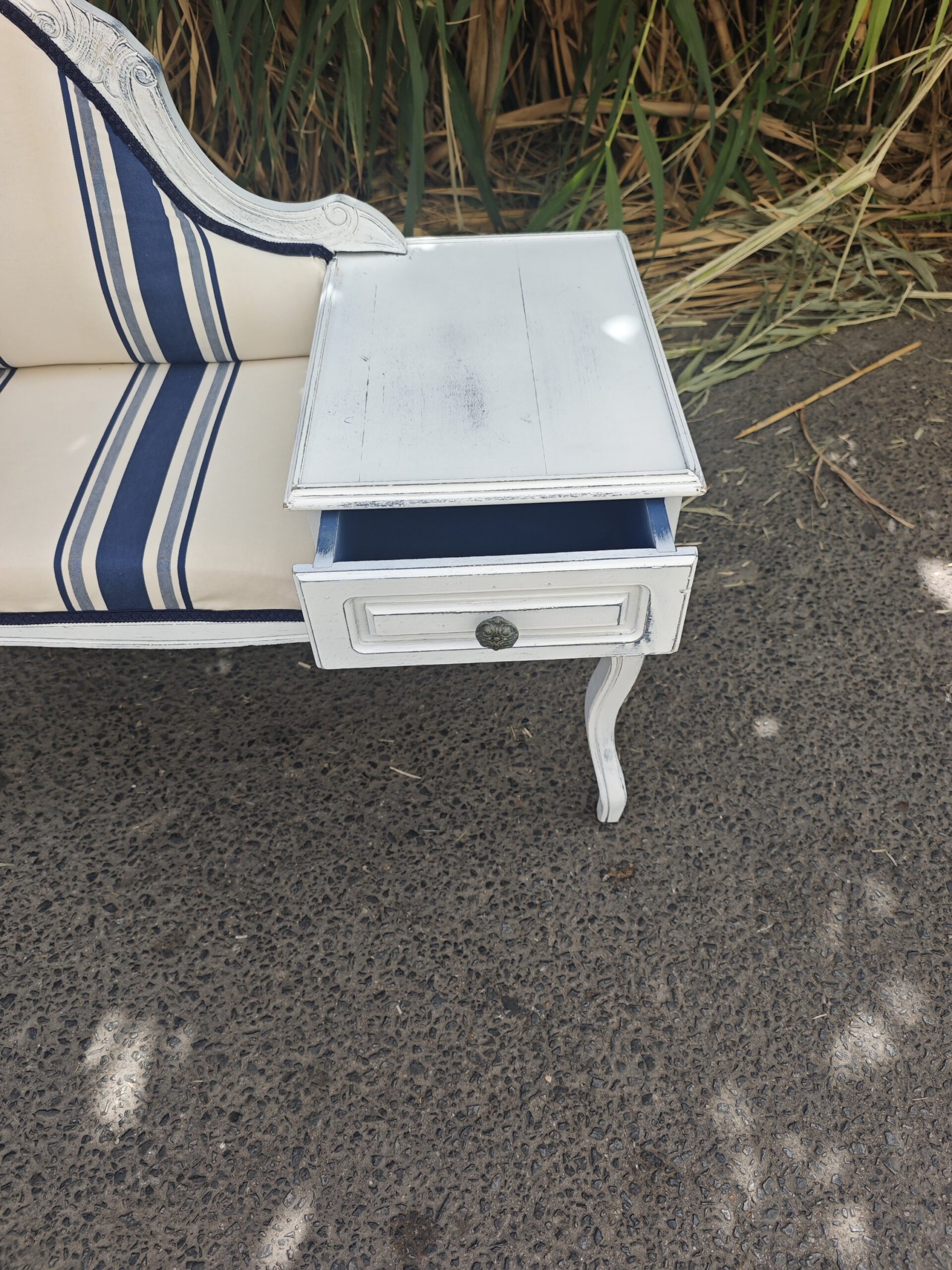 Mesa de Teléfono Vintage Años 70 Gossip Bench con Asiento 5 Mesa de Teléfono Vintage Años 70 Gossip Bench con Asiento - Imagen 5