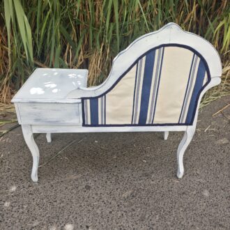 Mesa de Teléfono Vintage Años 70 Gossip Bench con Asiento 8 1000601816 1