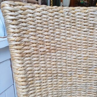 Silla de Fibra Natural Tejida y Patas de Madera 6 1000601983