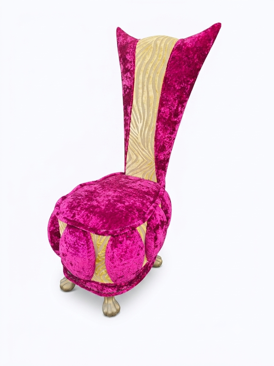 Sillón de Respaldo Alto Lucky de Bretz | Diseño Icónico Alemán Velvet Pop Art 1 Sillón de Respaldo Alto Lucky de Bretz | Diseño Icónico Alemán Velvet Pop Art