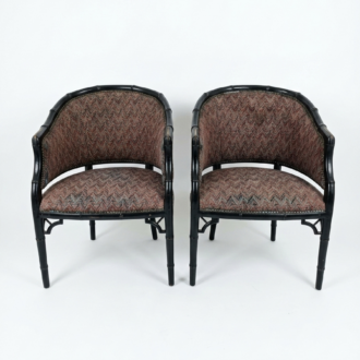 Inicio 18 Butacas Chippendale Estilo Bambú Faux