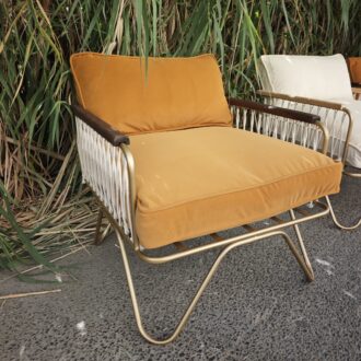 Sillónes Croisette by Honoré en terciopelo camel 6 1000620126