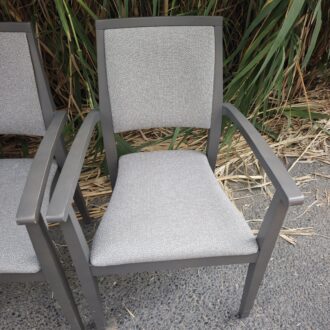 Sillas de Brazos Vintage Madera Gris y Tapizado Gris Jaspeado 8 1000644890 1