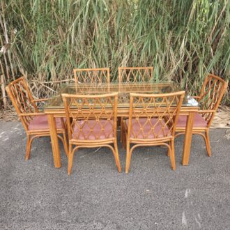 Conjunto Cerdá de Bambú Mid Century 9 1000647273