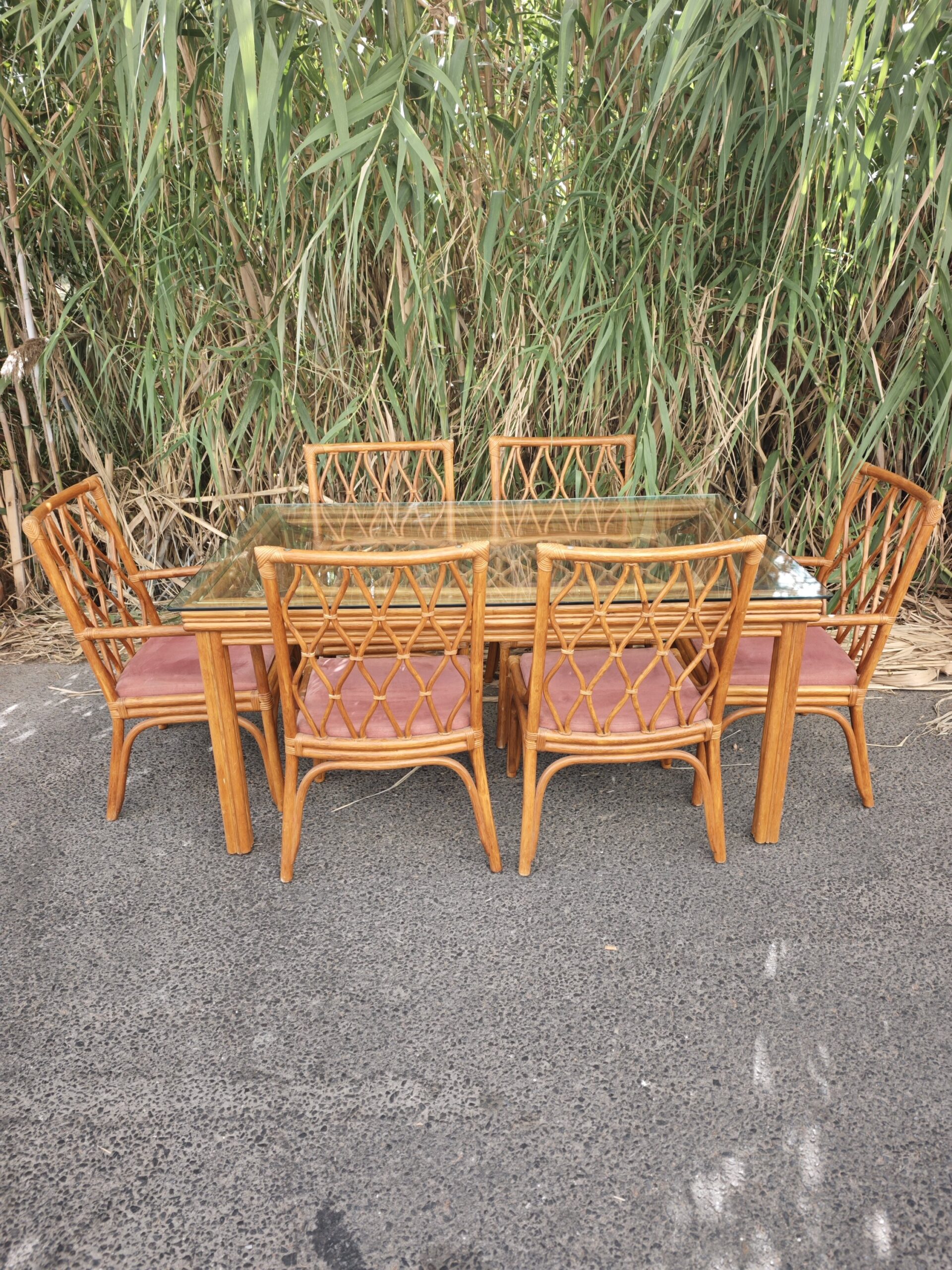 Conjunto Cerdá de Bambú Mid Century 4 Conjunto Cerdá de Bambú Mid Century - Imagen 4