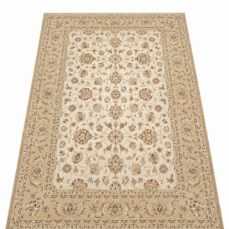 Alfombra Bellagio estilo persa clásico beige y crema
