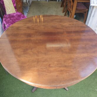 Mesa Redonda estilo Antigua con Pedestal Central, Patas Talladas Estilo Regency 9 1000667422