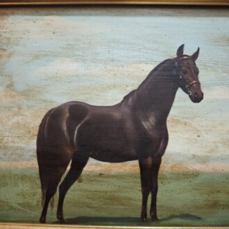 Pinturas antiguas de caballos sobre tabla 8 1000676121