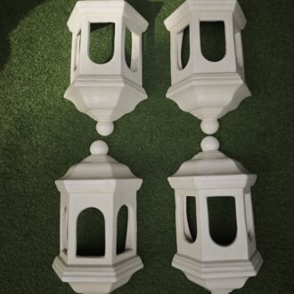Apliques de pared de cerámica blanca tipo farol 5 1000681355