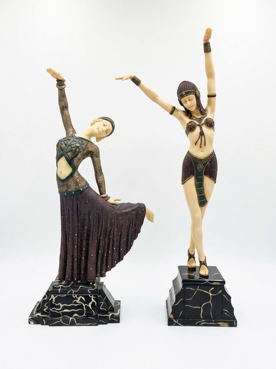 Bailarinas egipcias Art Déco Demetre Chiparus 1 Bailarinas egipcias Art Déco Demetre Chiparus