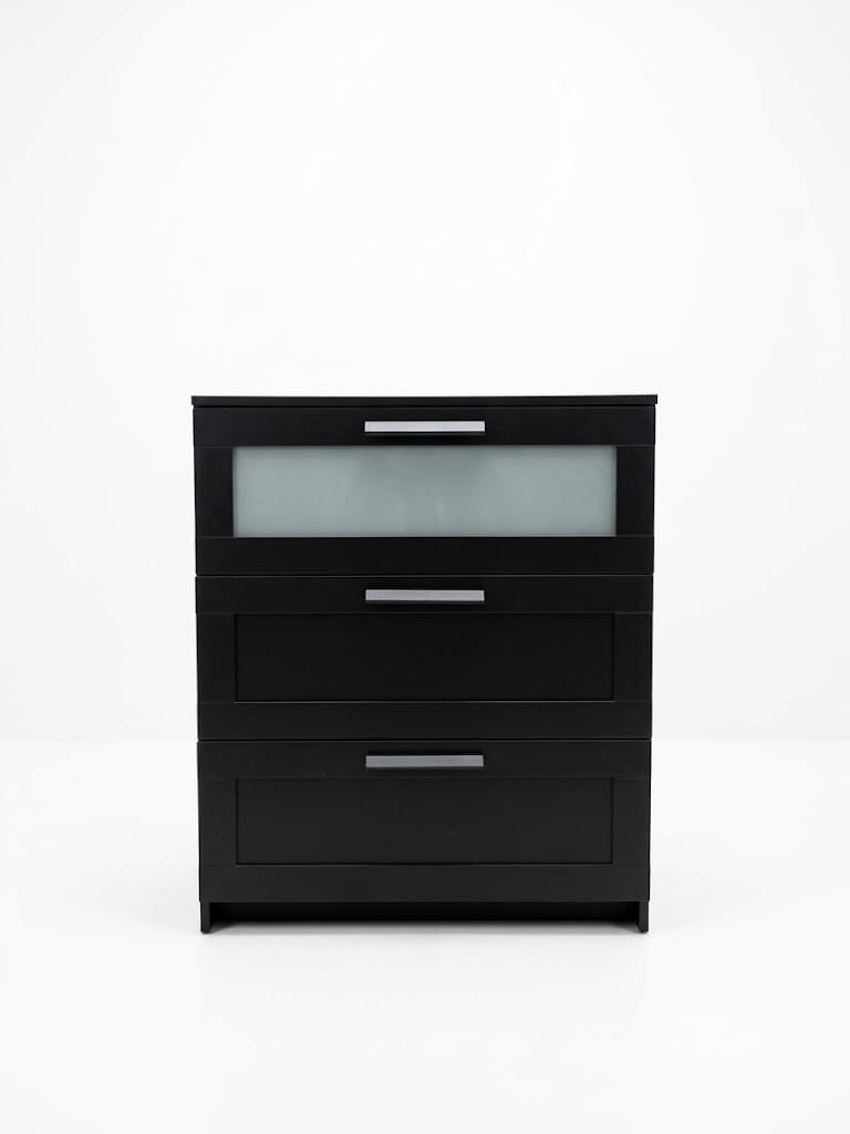 IKEA BRIMNES chest of drawers black 1drawers 33 drawers Cómoda IKEA BRIMNES negra 33 cajones