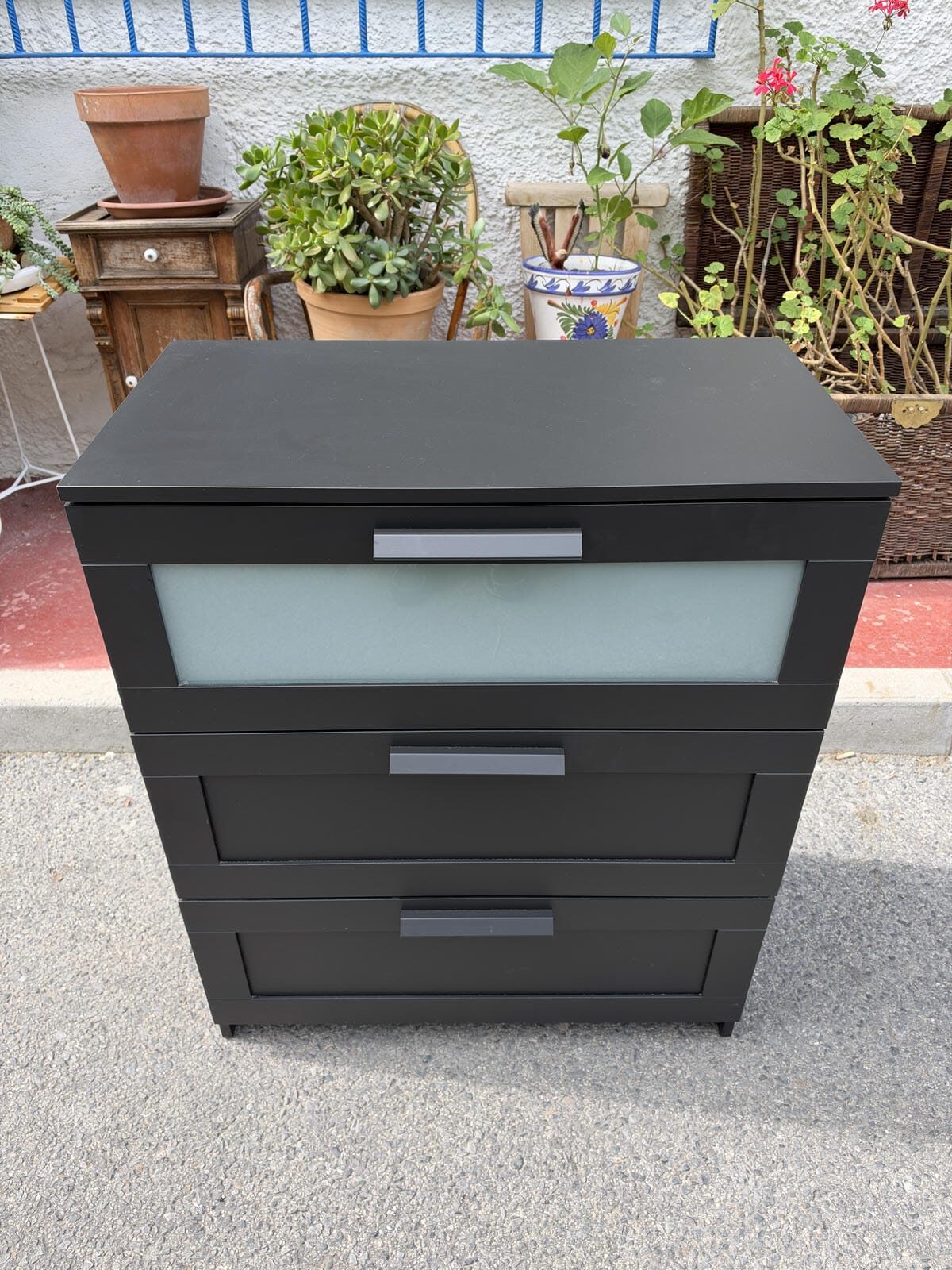 IKEA BRIMNES chest of drawers black 3rs black33- Image Cómoda IKEA BRIMNES negra - Image 3