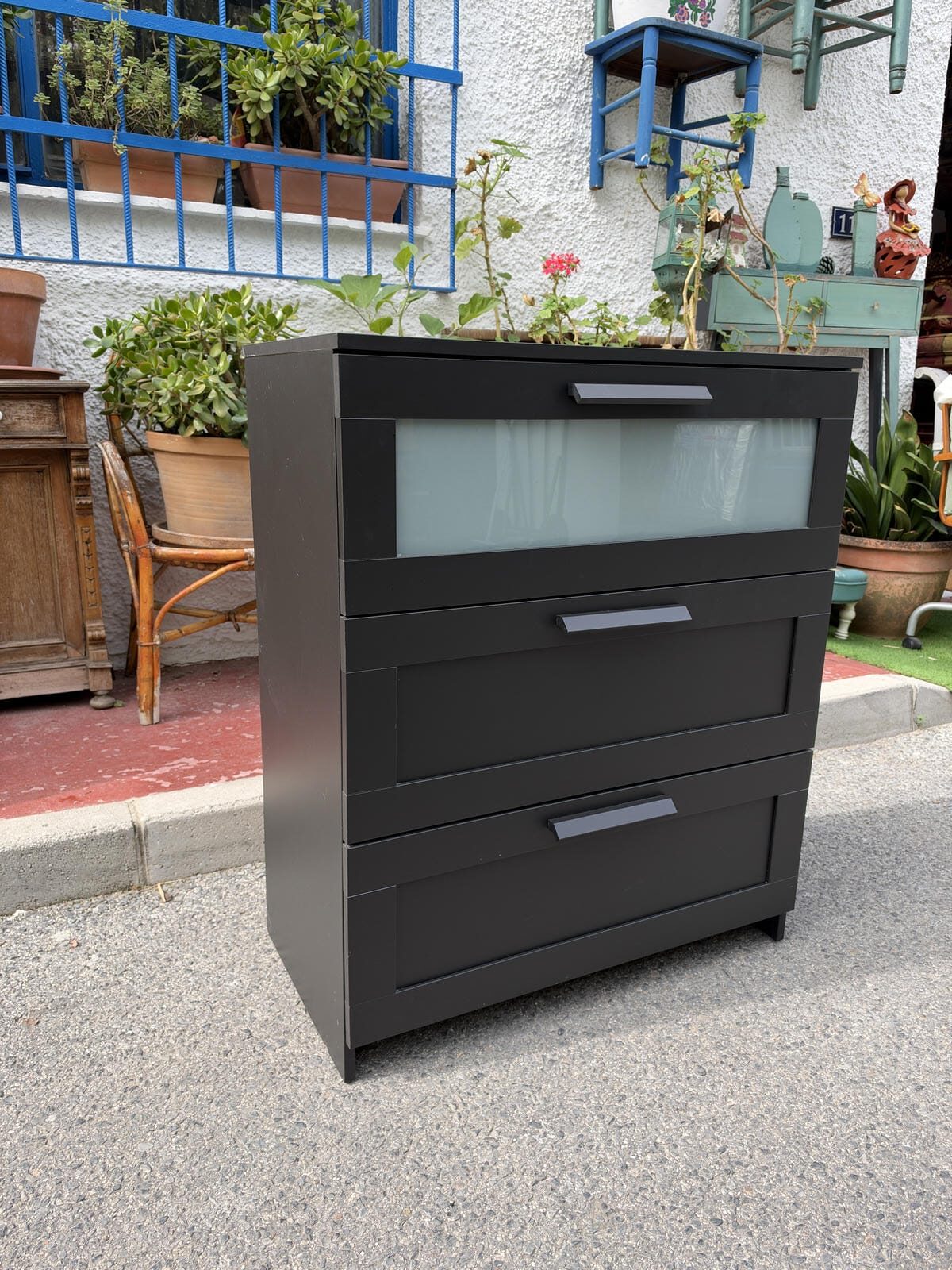 IKEA BRIMNES chest of drawers black 2rs black22- Image Cómoda IKEA BRIMNES negra - Image 2