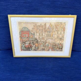 Set of 3 vintage prints Anton Pieck 9 Conjunto 3 laminas vintage Anton Pieck 2