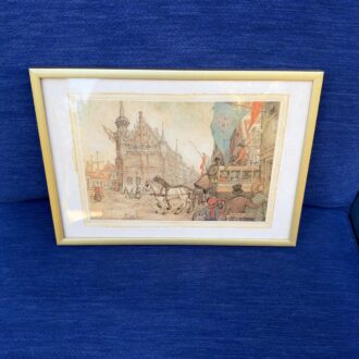Set of 3 vintage prints Anton Pieck 7 Conjunto 3 laminas vintage Anton Pieck 4