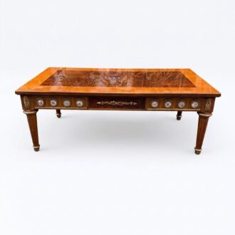 Exclusive Mariner Coffee Table with Bronze and Porcelain luxury table