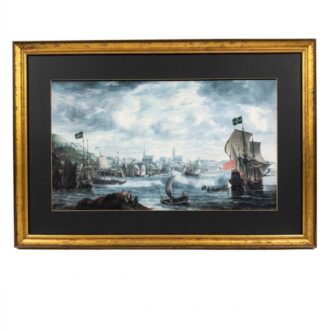 Port of Stockholm print from Bonaventura Peeters collection
