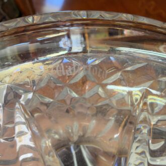 Licorera de barco Waterford de cristal tallado firmada 6 Licorera de barco Waterford firma