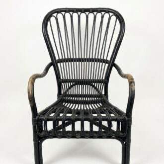 STORSELE black rattan armchair from IKEA bamboo